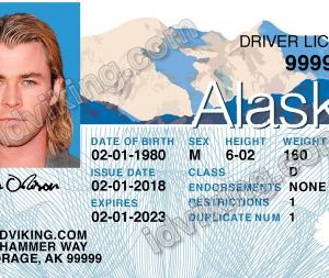 Alaska (AK) – Drivers License PSD Template Download