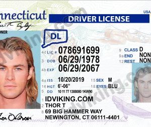 Connecticut (CT) – Drivers License PSD Template Download