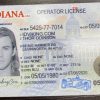 Indiana (IN) Drivers License- Scannable Fake ID