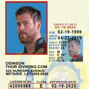 Louisiana (LA) Under 21 Drivers License- Scannable Fake ID