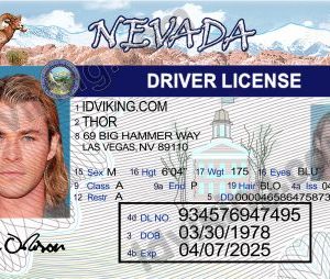 Nevada (NV) Drivers License- Scannable Fake ID