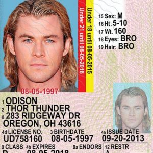 Ohio (OH) under 21 Drivers License – Scannable Fake ID