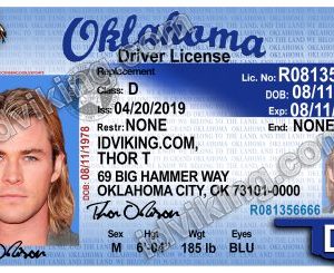 Oklahoma (OK) – Drivers License PSD Template Download