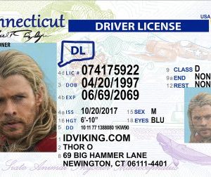 Connecticut (CT) Drivers License – Scannable Fake ID