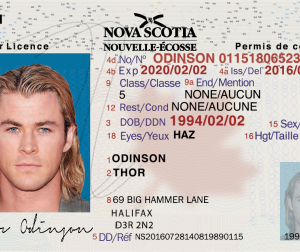 (NS) Nova Scotia Driver’s License – Scannable Fake ID