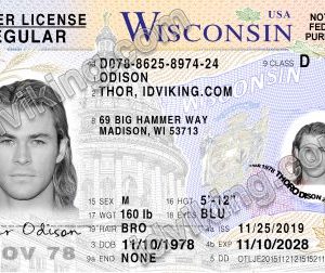 Wisconsin (WI) – Drivers License PSD Template Download