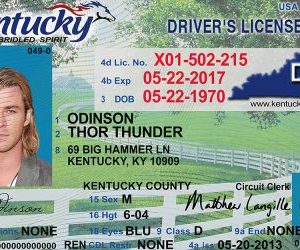 Kentucky (KY) Drivers License – Scannable Fake ID