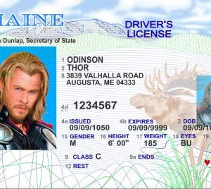 Maine (ME) Drivers License – Scannable Fake ID